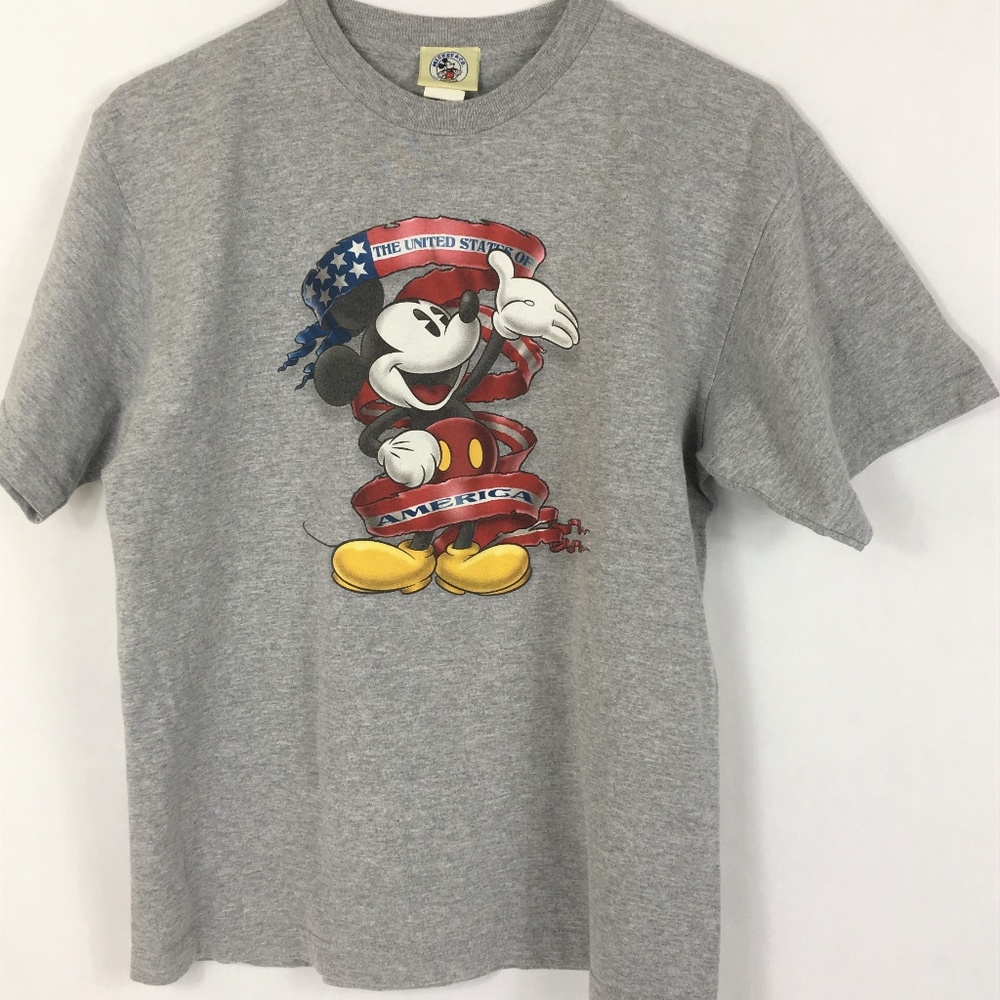 Vintage Disney Mickey Mouse USA Patriotic T-shirt